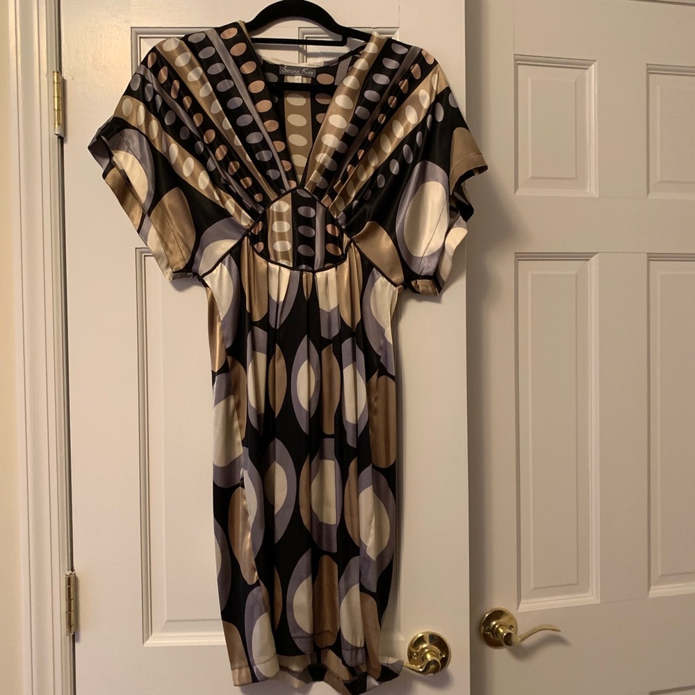Patterned midi dress
